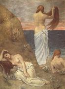 Pierre Puvis de Chavannes Young Girls at the Seaside (mk19) oil